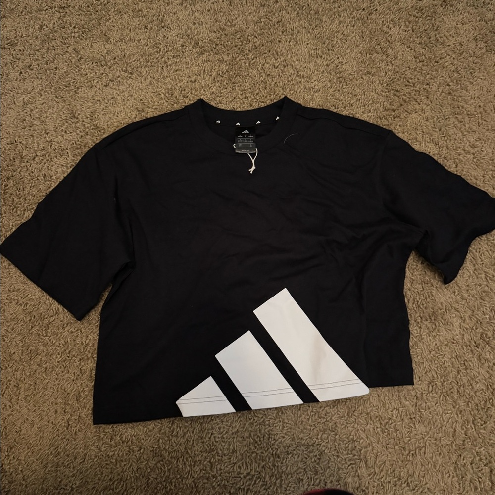 Adidas Women's Black and White Top